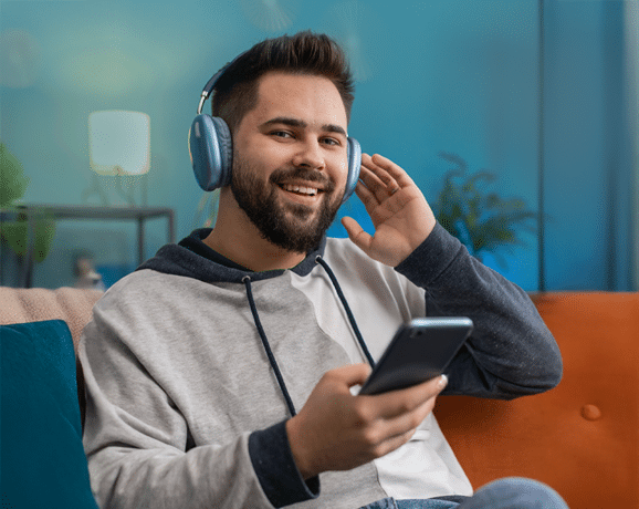 man-listening
