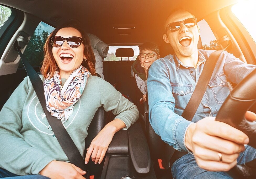 Family-in-car