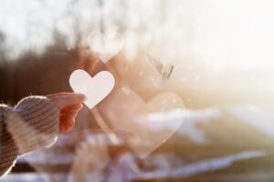 hearts with dove